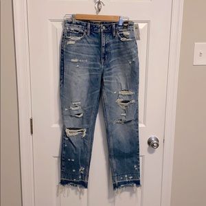 Abercrombie & Fitch High Rise Girlfriend Jeans